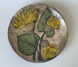 Farfurie mare din ceramică germană smălțuită, Studio RUSCHA, anii 1960 - 1970