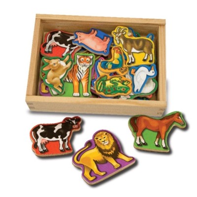Animale de lemn cu magneti Melissa and Doug foto