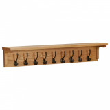 vidaXL Cuier de haine, 90 x 16 x 16 cm, lemn masiv de stejar 289192
