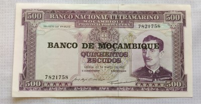 Mozambic - 500 Escudos (1976) s782 foto