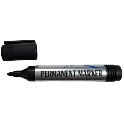 Marker permanent Negru, economic foto