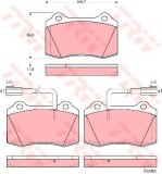 Set placute frana,frana disc ALFA ROMEO 147 (937) (2000 - 2010) TRW GDB1519