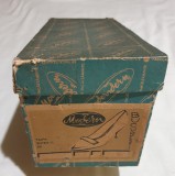 Cutie Veche Reclama Modern Bucuresti Incaltaminte Dame 1960, Colectie, Cutie Carton Vintage Incaltaminte Dama, Cutie Reclama Veche