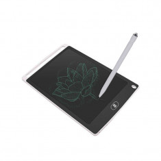Tableta LCD desenat si scris, 8.5&amp;quot;, pentru copii sau grafica , cu buton stergere, alba foto
