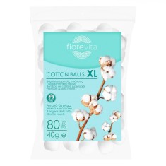 Bile Vată, Fiorevita, XL, Set 80 Bucăți, Capacitate 40g