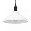 VidaXL Lampă suspendată reglabilă pe &icirc;nălțime E27 alb lucios metal