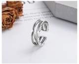 Cumpara ieftin Inel Argint 925 , zTimeless Roman, , Design Multi-Band cu Cifre Romane