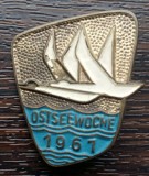 INSIGNA GERMANIA DEMOCRATA / RDG/ DDR - TURISTICA - OSTSEEWOCHE - 1961