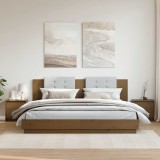 vidaXL Noptiere, 2 buc., maro miere, 40x30,5x40 cm, lemn masiv de pin