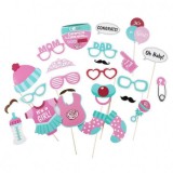 Set 24 propsuri foto pentru petrecere It&#039;s a girl, Oem