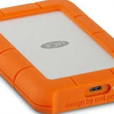 HDD Extern LaCie Rugged, 2.5 inch, 4TB, USB 3.1, Rezistent la socuri (Portocaliu)