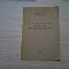 INFLATIE-DEVALORIZARE STABILIZARE DEFLATIE-REVALORIZARE - Aurel S. Pavel - 1933