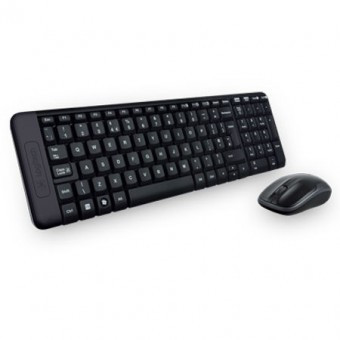 Kit tastatura si mouse wireless mk220 logitech foto