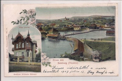 Carte postala circulata in anul 1907 Ocna Sibiului foto