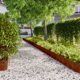 vidaXL Borduri de gazon 10 buc. 20x103 cm oțel Corten flexibil 821894