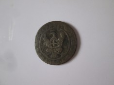 Rara! Statele Italiene-Regatul Sardiniei 2.6 Soldi 1815 argint slab(billon),diametrul=19 mm,greutate=2,20 grame