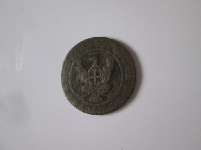 Rara! Statele Italiene-Regatul Sardiniei 2.6 Soldi 1815 argint slab(billon),diametrul=19 mm,greutate=2,20 grame