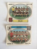 2 stickere fotbal Panini Calciatori 1977-78, Ascoli, Milan