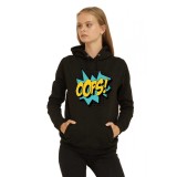 Hanorac dama negru - Oops - XL