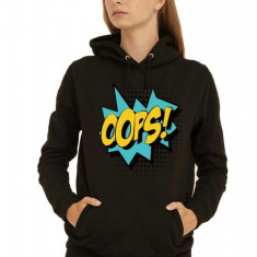 Hanorac dama negru - Oops - XL