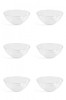 Set boluri, 6 piese, 1.5 L, Plastic, Transparent natur