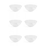 Set boluri, 6 piese, 1.5 L, Plastic, Transparent natur