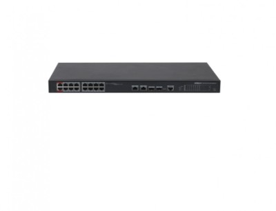 Dahua Managed switch 16 porturi PFS4218-16ET-240, Interfata: 16 x RJ45 foto