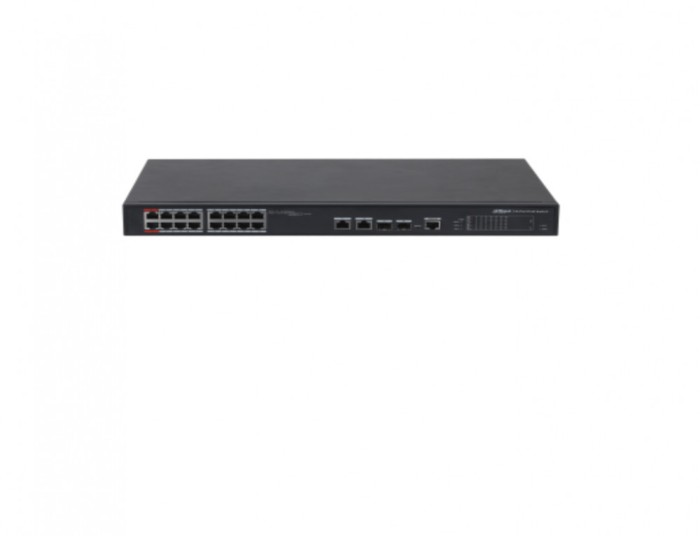 Dahua Managed switch 16 porturi PFS4218-16ET-240, Interfata: 16 x RJ45