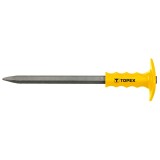 Dalta spitz TOPEX 400x19 mm cu protectie pentru stantare manuala