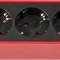Prelungitor Brennenstuhl Ecolor 4 prize, 2xUSB, 1.5m Rosu Negru