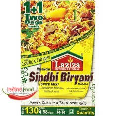 LAZIZA Sindhi Biryani Masala Condiment pentru Sindhi Briyani Orez cu Carne 130g