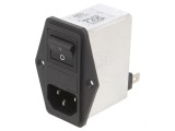 Conector Alimentare AC Soclu Tată 4A 250VAC C14