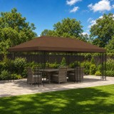 Cumpara ieftin Foisor pentru Gradina 6 x 3 m Maro Poliester si otel 190 gsm