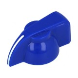 Buton rotativ albastru cu indicator 6mm &Oslash;19,5x14mm