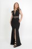 Rochie eleganta lunga Noella tip sirena - Fofy - S(36), Negru