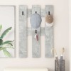VidaXL Răcător de paltoane montat pe perete Gri beton 65 x 3 x 100 cm 874502