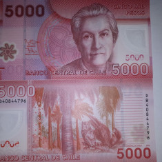 Chile 5 000 Pesos 2014 Polimer UNC