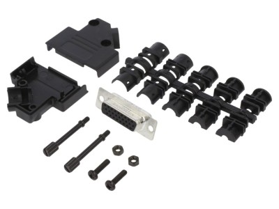 Conector D-Sub HD 26 pini mamă 45&amp;deg; foto