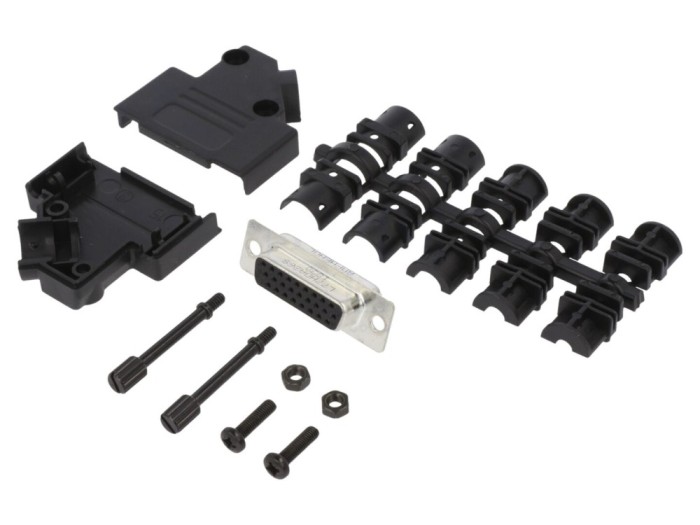 Conector D-Sub HD 26 pini mamă 45&deg;
