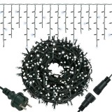 Ghirlanda luminoasa tip perdea Premium 300 LED, 14,5 m, alb rece, IP44