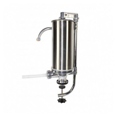 Aparat de facut carnati Elefant, 420 mm, 4 kg, aluminiu/inox, maner detasabil, vertical, 4 palnii, Argintiu foto