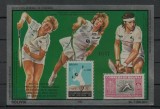 Bolivia 1986 - Tenis, colita neuzata, folio metal