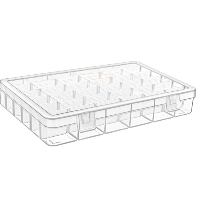 Cutie organizator suruburi, transparenta, ASR-5049, 275 x 190 x 45 mm