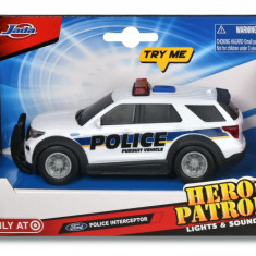 Jucarie - Hero Patrol - Ford Police Interceptor, 15cm | Jada Toys