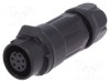 Conector Circular LUTRONIC Mama 8 Pini, 125V 3A, Dimensiune 12, IP67
