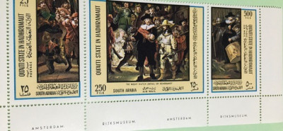 HADHRAMAUTH, REMBRANDT - SERIE COMPLETĂ MNH foto