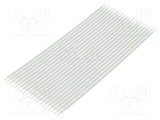 Conector cablu jumper flexibil TE Connectivity Flexstrip 20 pini 2,54mm drepte 101,6mm