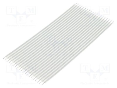 Conector cablu jumper flexibil TE Connectivity Flexstrip 20 pini 2,54mm drepte 101,6mm foto