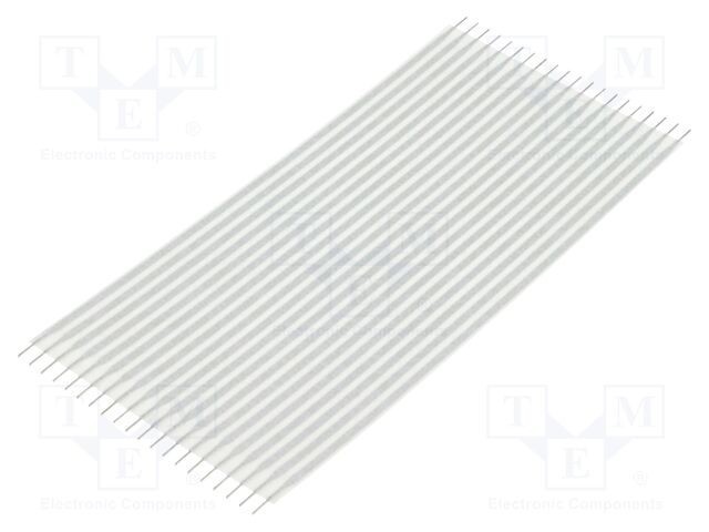 Conector cablu jumper flexibil TE Connectivity Flexstrip 20 pini 2,54mm drepte 101,6mm