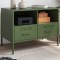 Gossi dulap tv, verde masliniu, 68x39x50,5 cm, otel laminat la rece